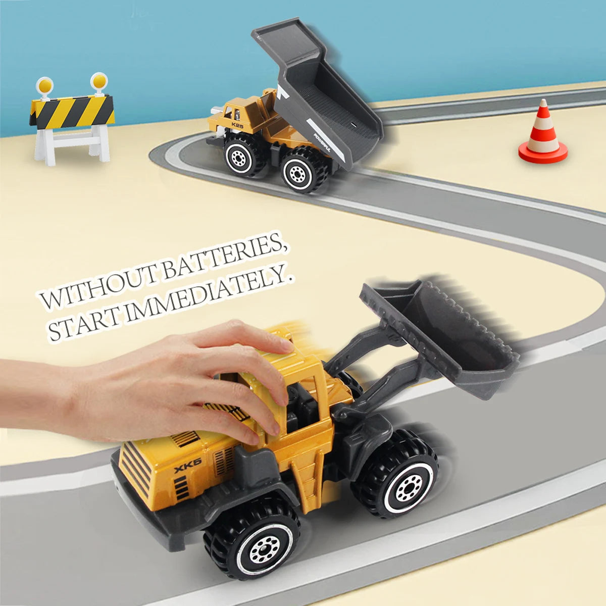 Construction Truck Toy Set Diecast Alloy Vehicles