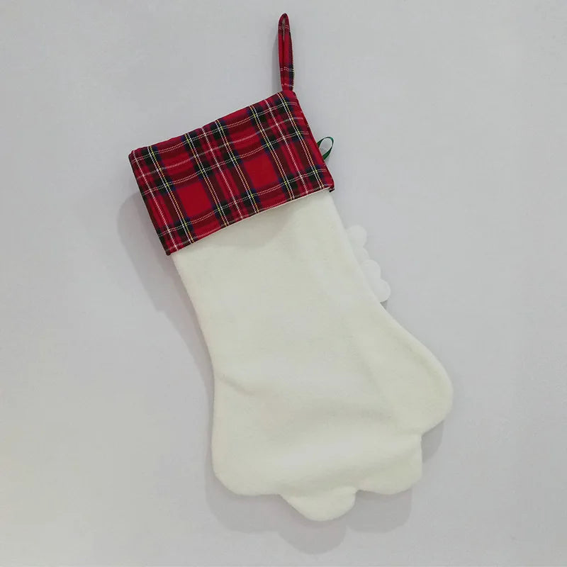Christmas Paw Stocking Hanging Decoration