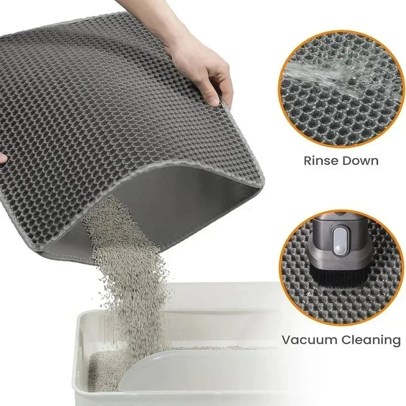Waterproof Cat Litter Mat (Grey)