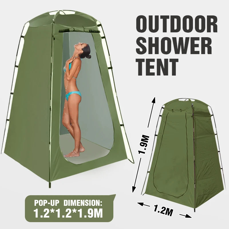 Outdoor Privacy Shower Tent with Waterproof UV Protection