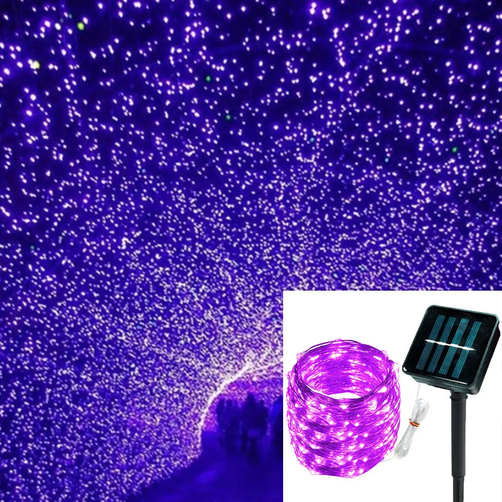 Solar Fairy String Lights with LED Waterproof for Outdoor