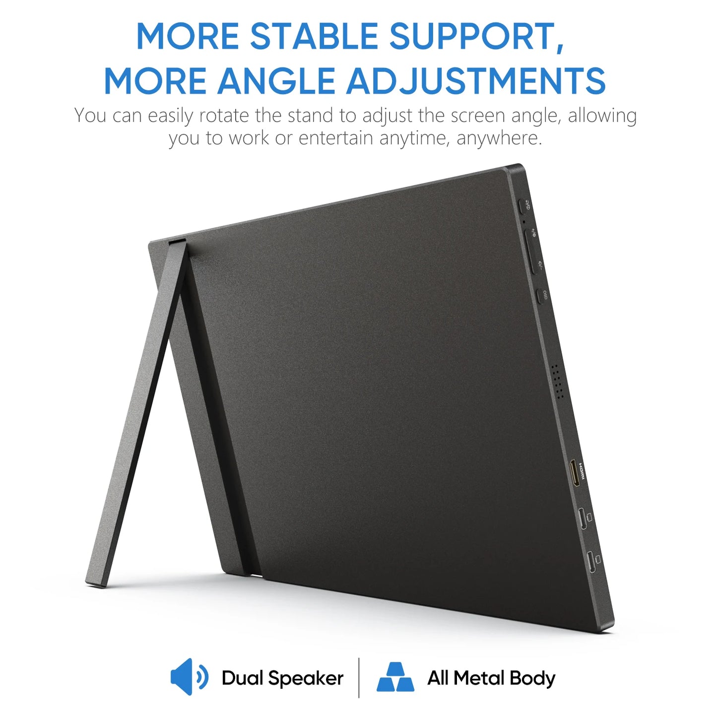 Portable Monitor Screen IPS Display USB-C HDMI 15.6"