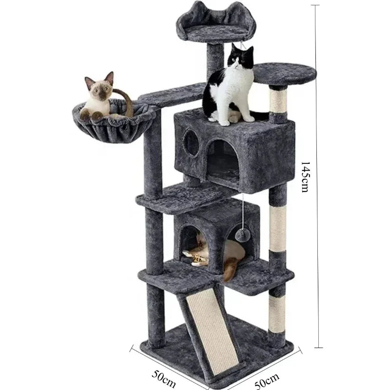 Cat Tree Tower with Hammock