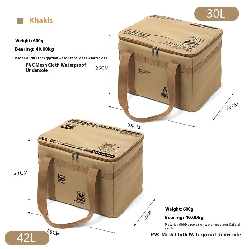 Outdoor Storage Bag with Tactical Organizer for Camping