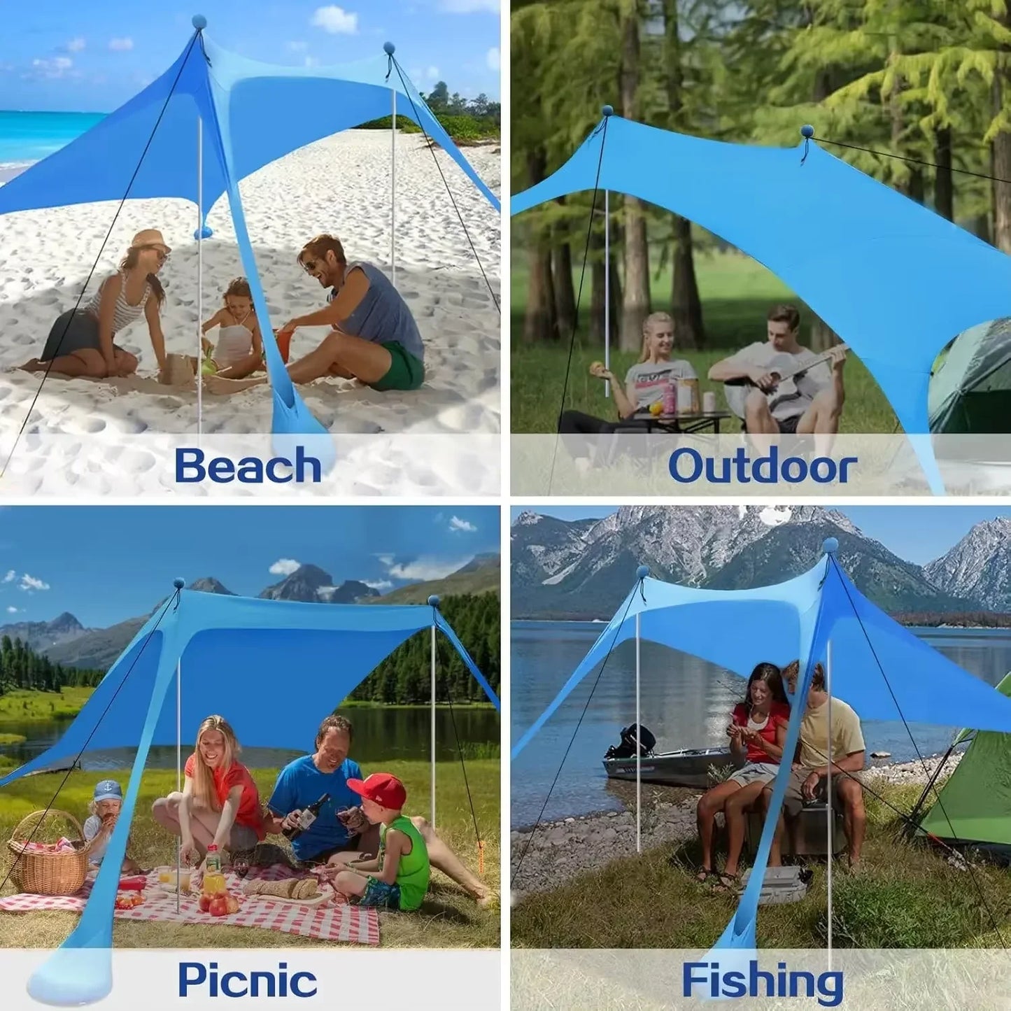 Beach Canopy Tent (BLUE)