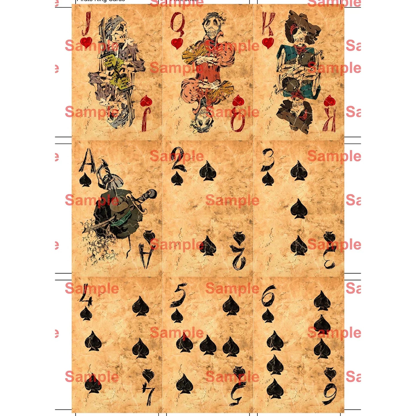 Playing Cards Pirate King Vintage Poker Deck