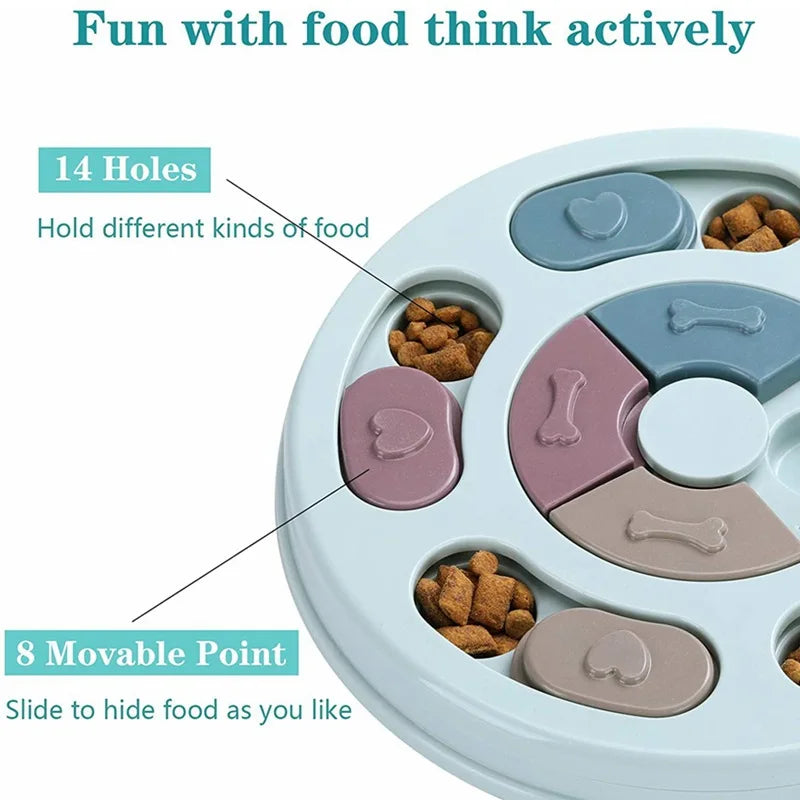 Dog Bowl Slow Feeder Interactive Training Toy