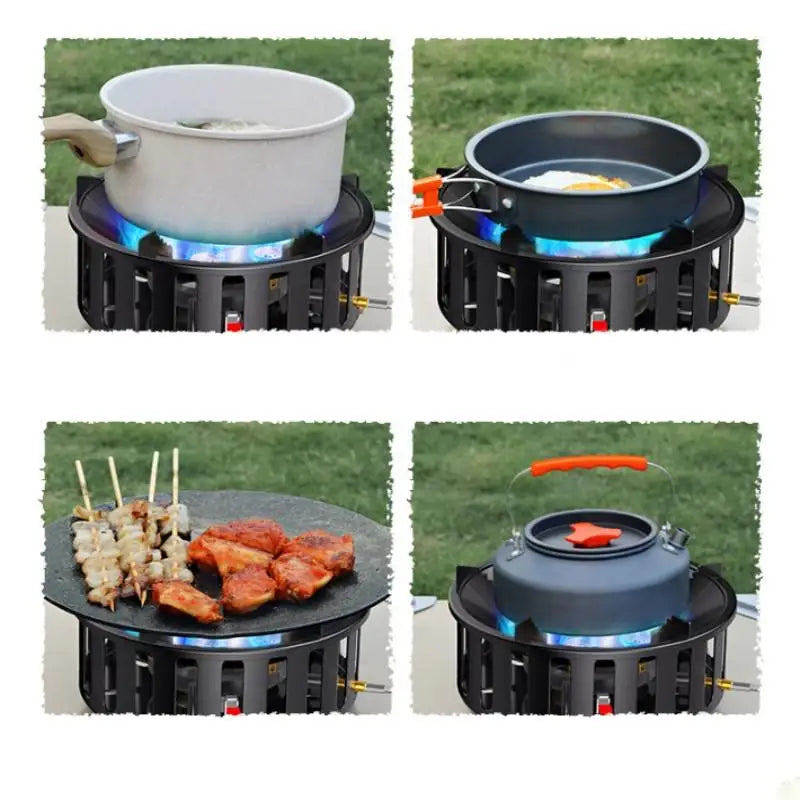 Gas Camping Stove Burner with 19800W Windproof Ignition