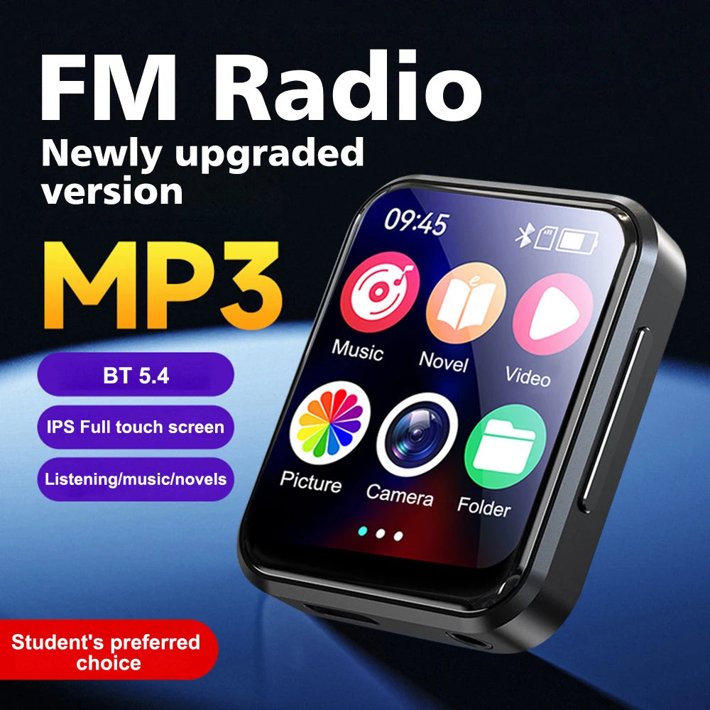 MP3 Player Bluetooth HiFi Walkman Touch Screen Speaker Recorder