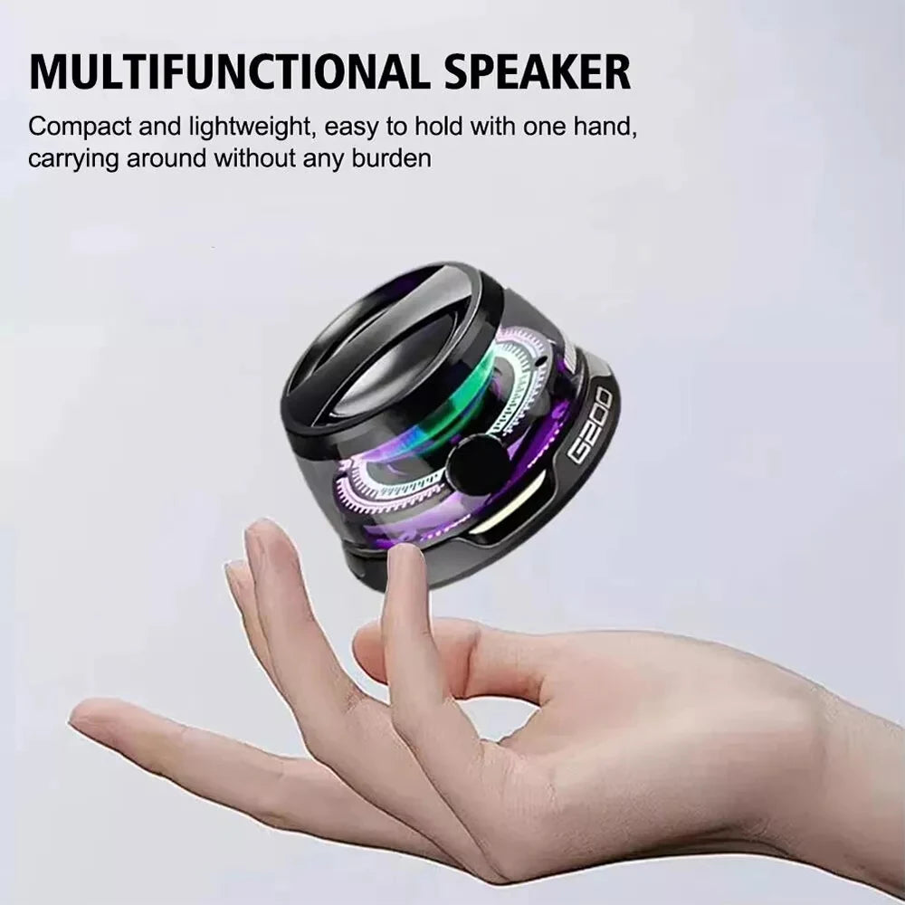 Magnetic Bluetooth Portable Mini Speaker LED Stereo Soundbar