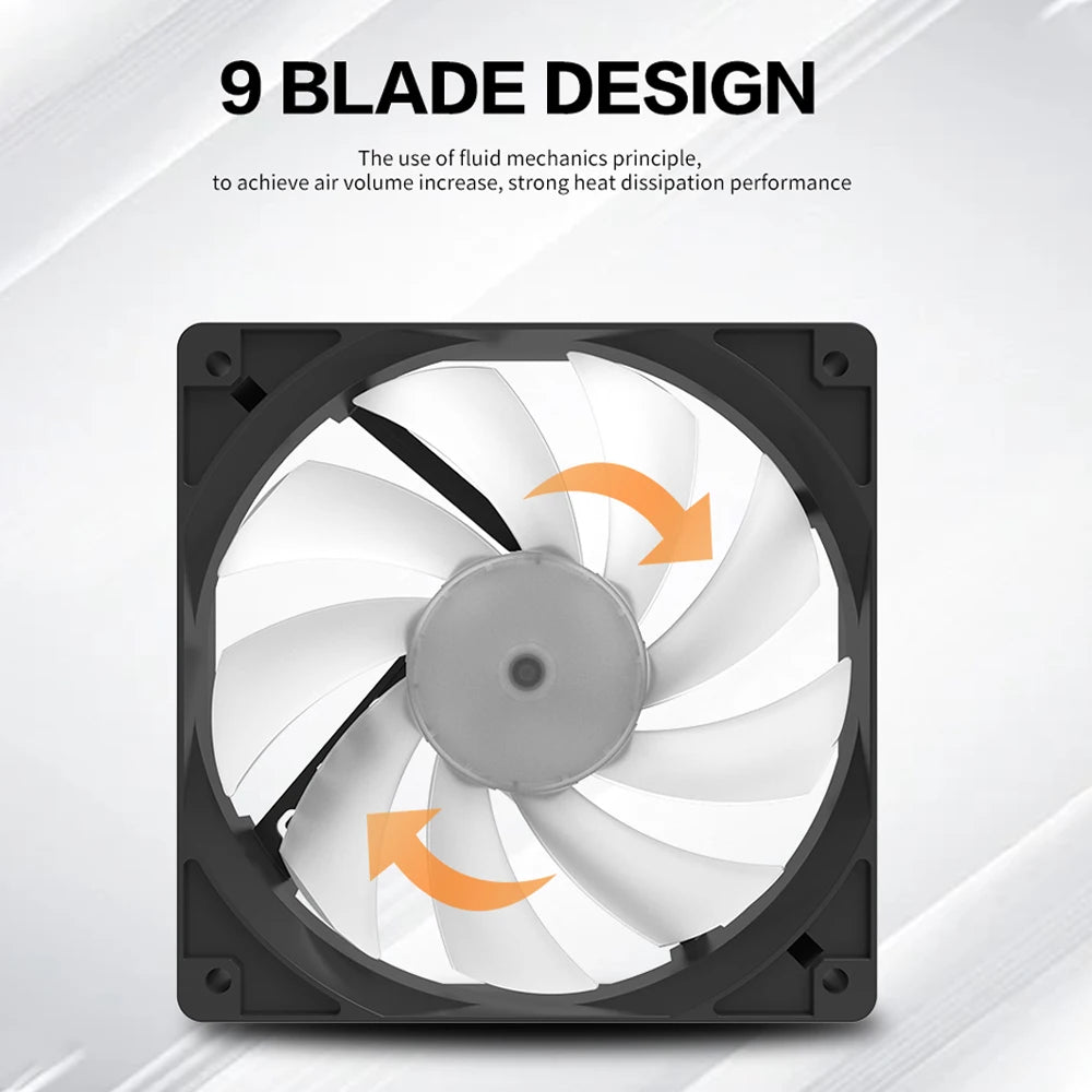 4 Pin Pc RGB fan (Black)
