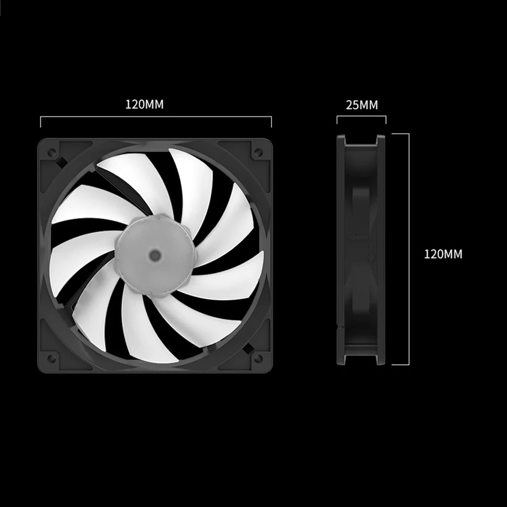 4 Pin Pc RGB fan (Black)