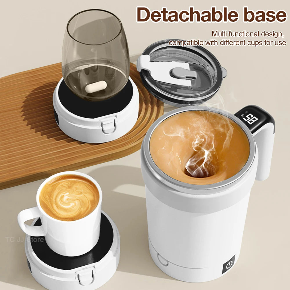 Magnetic Self Stirring Stainless Steel Coffee Mixing Cup