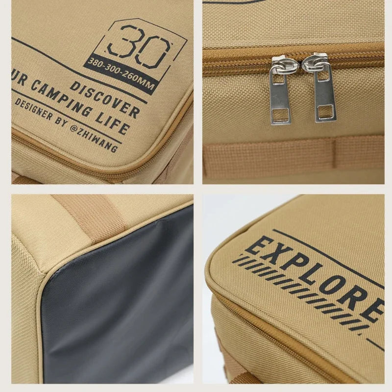 Outdoor Storage Bag with Tactical Organizer for Camping
