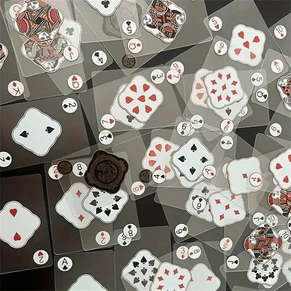 Playing Cards Waterproof Transparent PVC for Poker Games