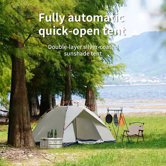 Outdoor Camping Tent with Automatic Quick Opening (3-4 Person)