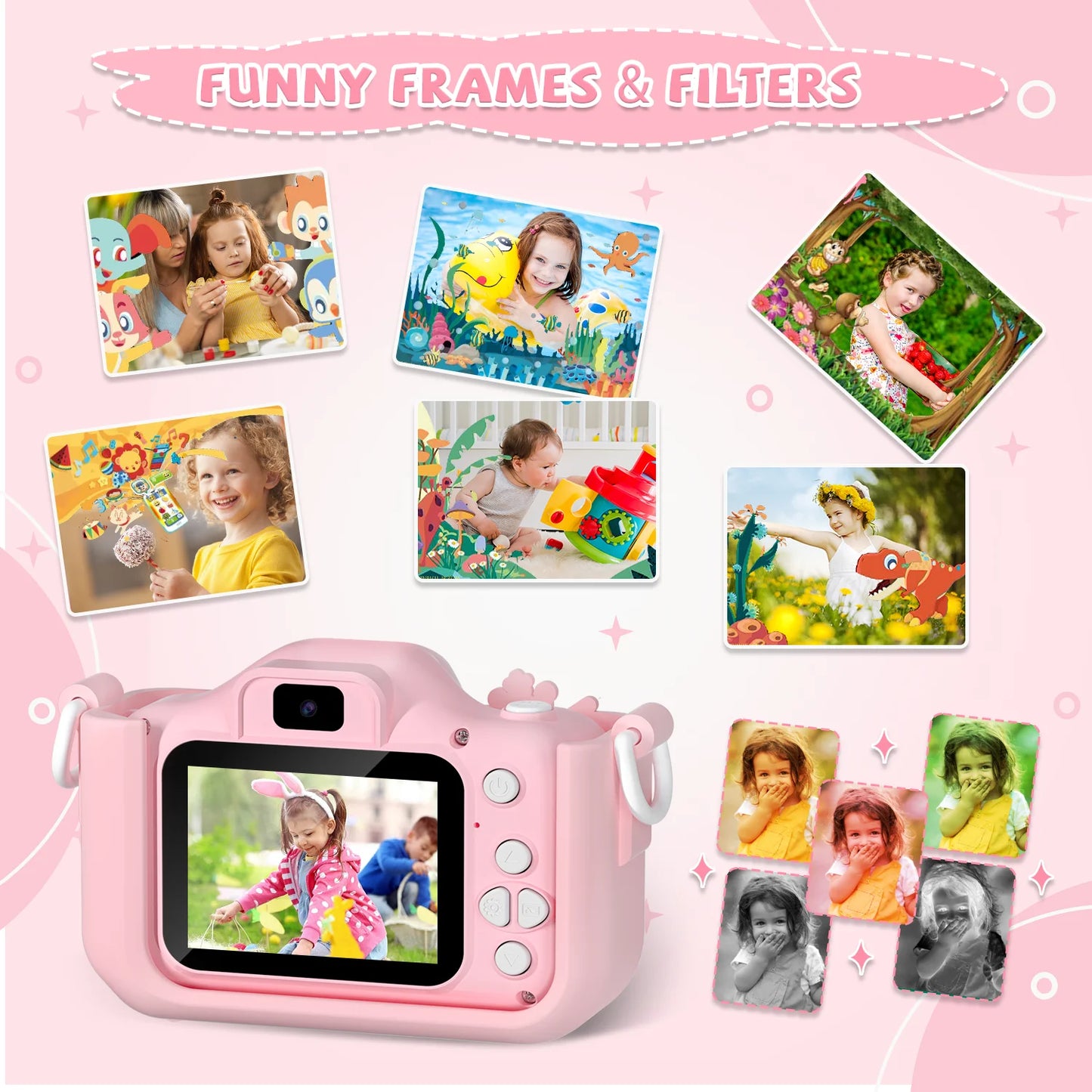 Kids Camera 1080P Digital Video with Silicone Case