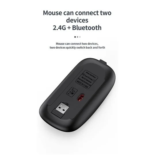 Slim Wireless Bluetooth Rechargeable Keyboard Mouse Set