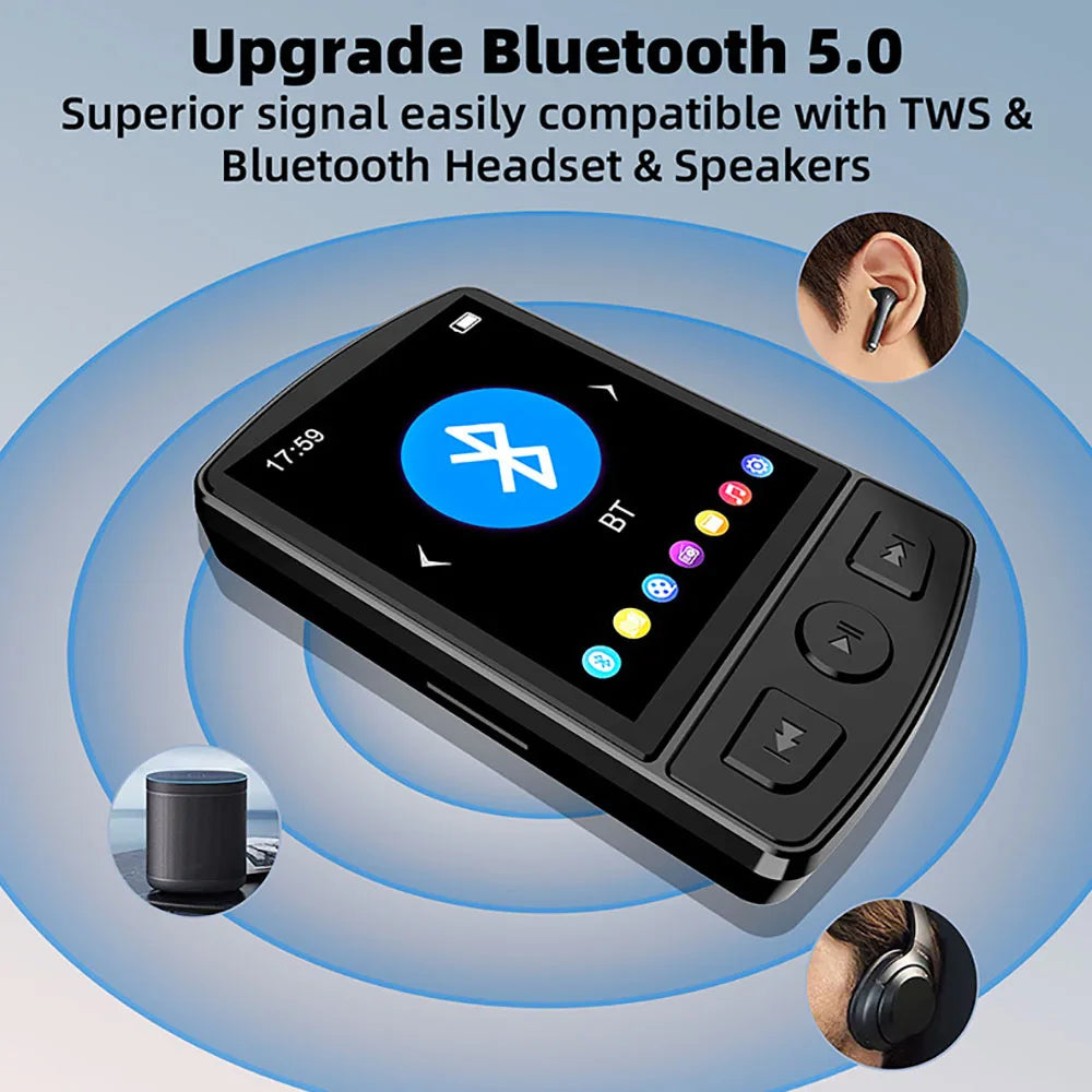MP3 Player Sport Clip Walkman Bluetooth 5.0 HiFi Sound