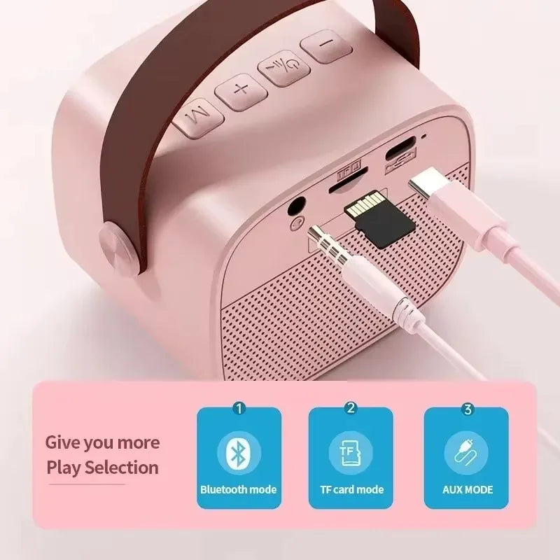 Speaker Bluetooth Karaoke Machine with Portable Dual Microphones
