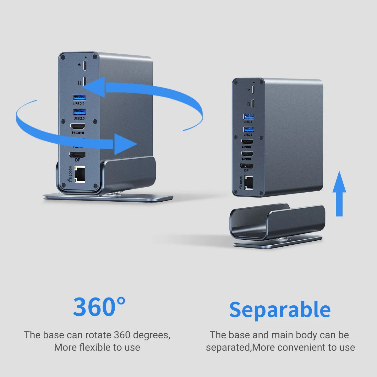 USB-C Docking Station 15-in-1 Triple Monitor Hub