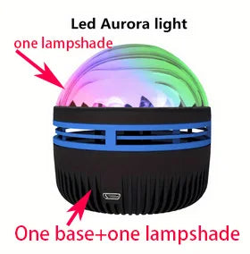 Projection Light Aurora Night Lamp with Remote Control