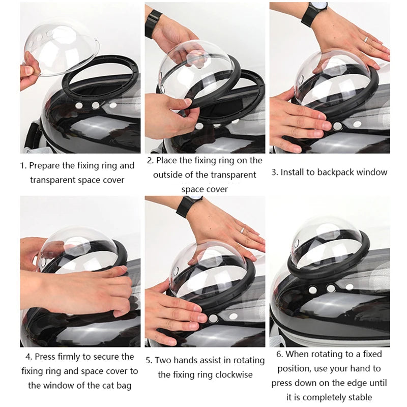 Transparent Pet Backpack Carrier