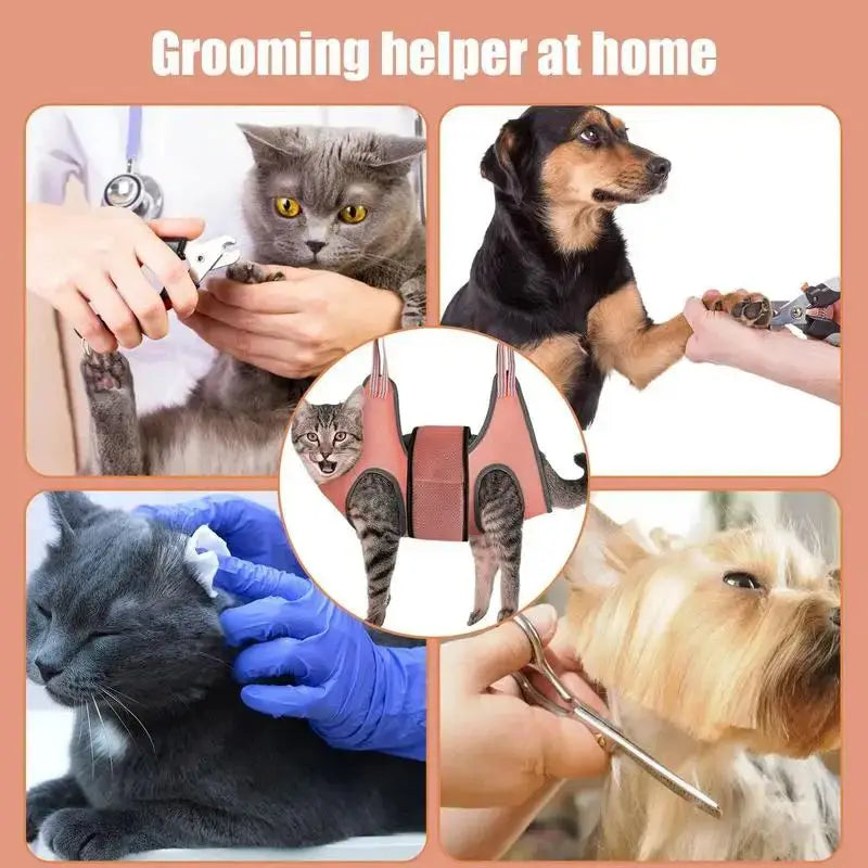 Cat Dog Grooming Hammock Helper Restraint
