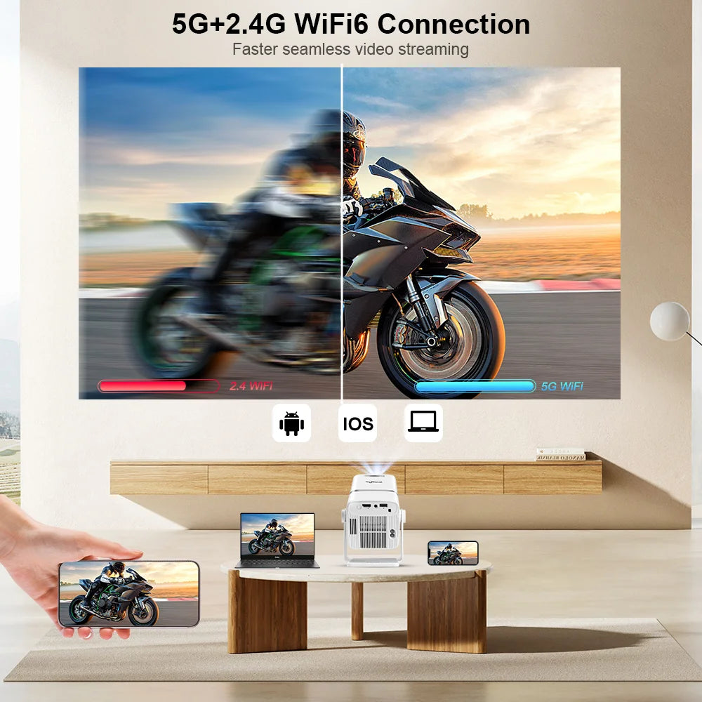 4K Full HD Android WiFi Home Theater Projector