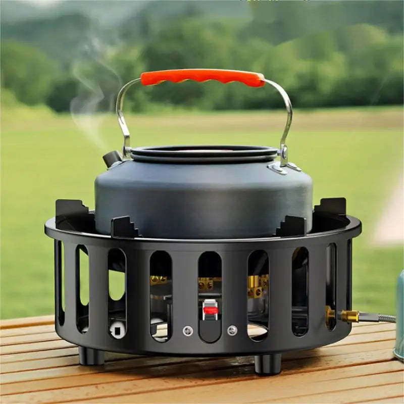 Gas Camping Stove Burner with 19800W Windproof Ignition