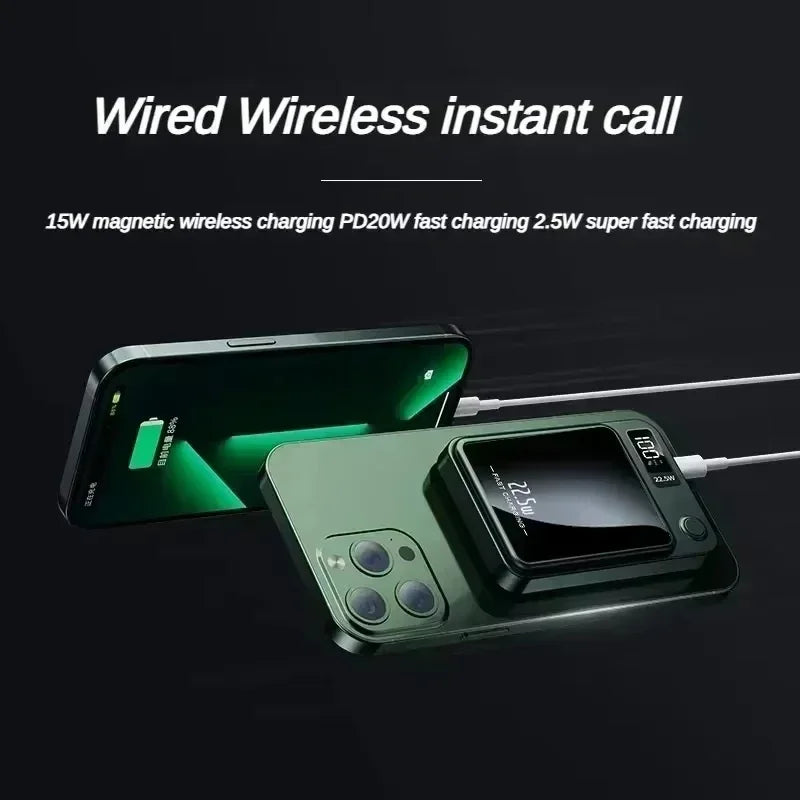 Power Bank Magnetic Wireless Fast Charger 100000mAh