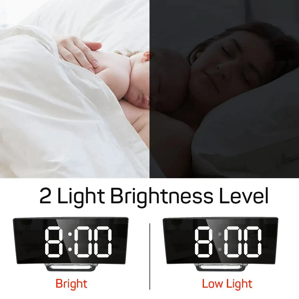 Digital LED Alarm Clock (Black)