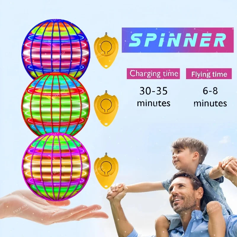 Flying Ball LED Boomerang Spinner Toy Kids