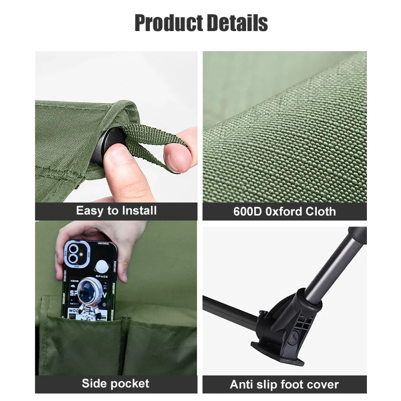 Camping Cot Folding Portable Bed Ultralight Outdoor Travel
