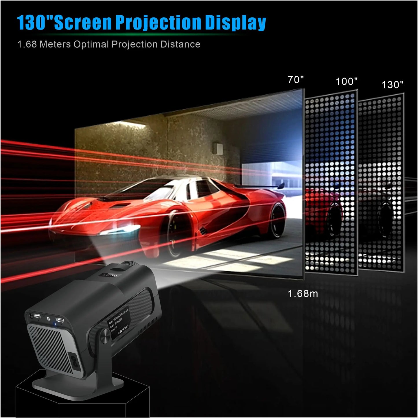 4K Smart Dual WiFi6 390 ANSI Projector