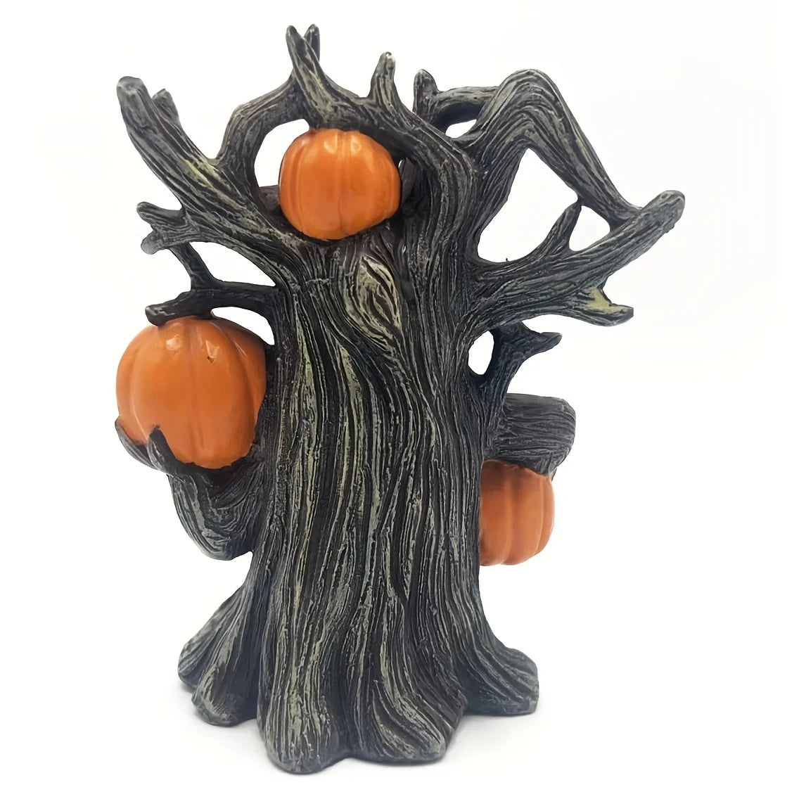 Halloween Pumpkin Tree Monster Statue Resin Ornament