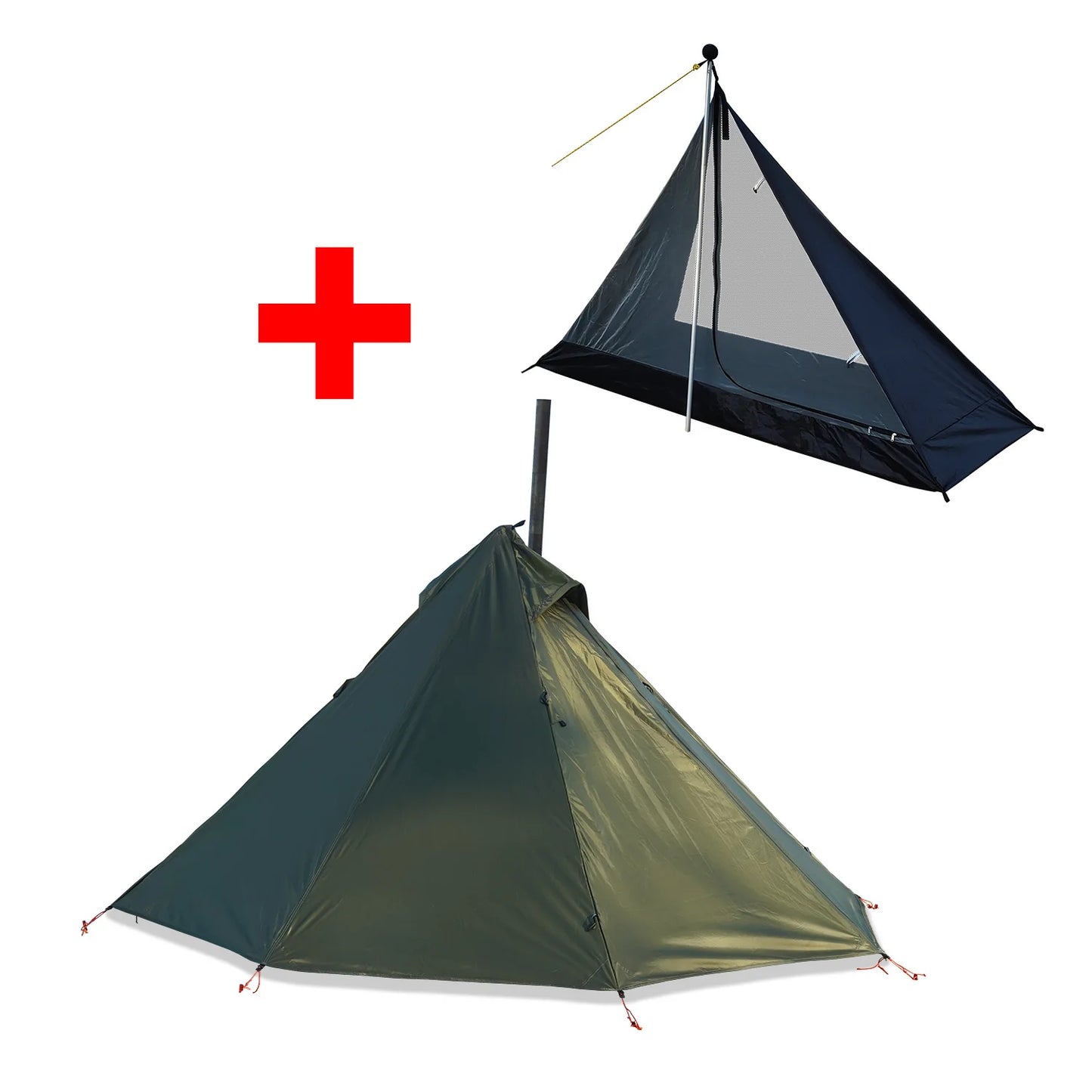 Outdoor Camping Tent with Pyramid Ultralight (1 Person)