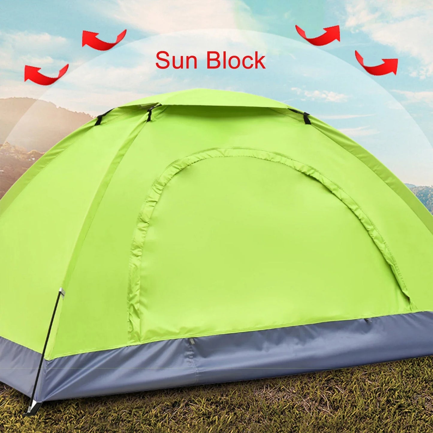 Outdoor Camping Tent with Portable Layer for 2 Person