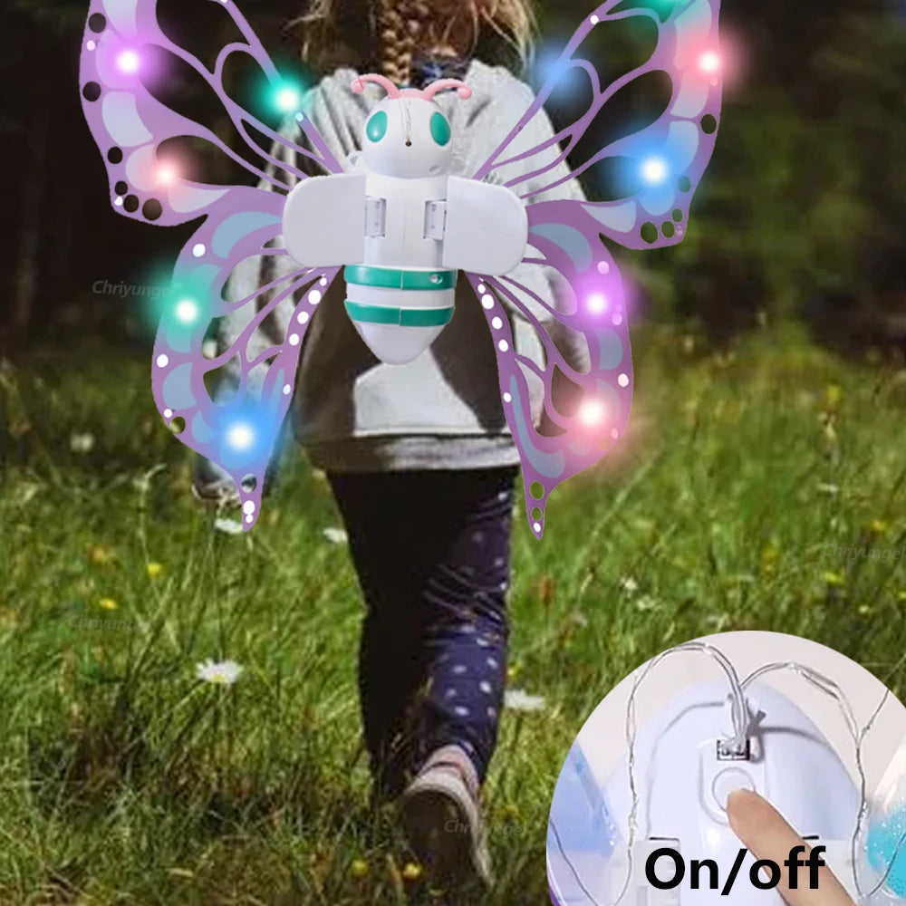 Fairy Wings Electric Light Up Butterfly Costume for Kids