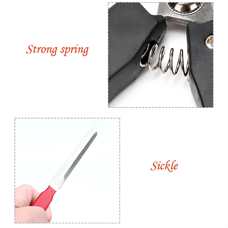 Pet Nail Clippers Stainless Steel Dog Cat Grooming Scissors