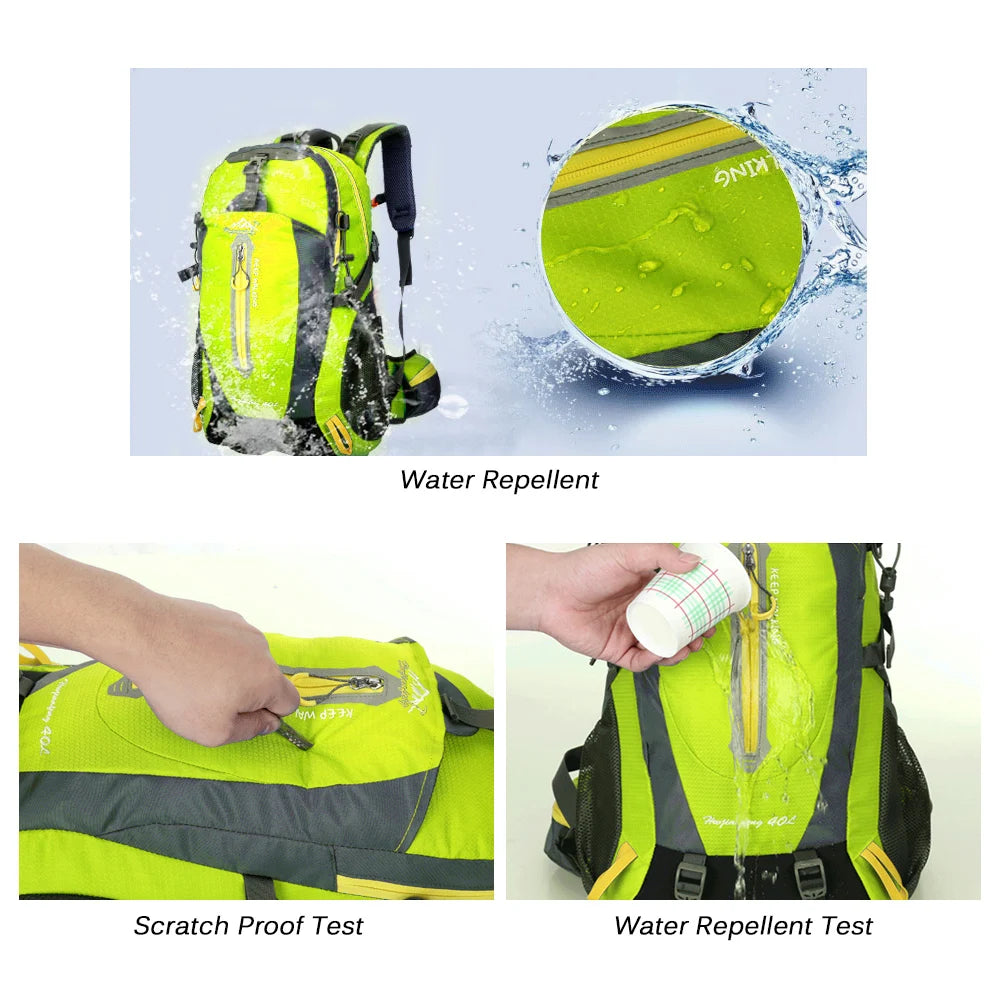 Backpack Travel Hiking Waterproof 40L Lightweight