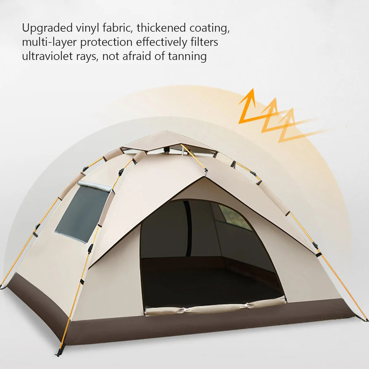 Outdoor Camping Tent with Waterproof Folding Portable for 4 Person