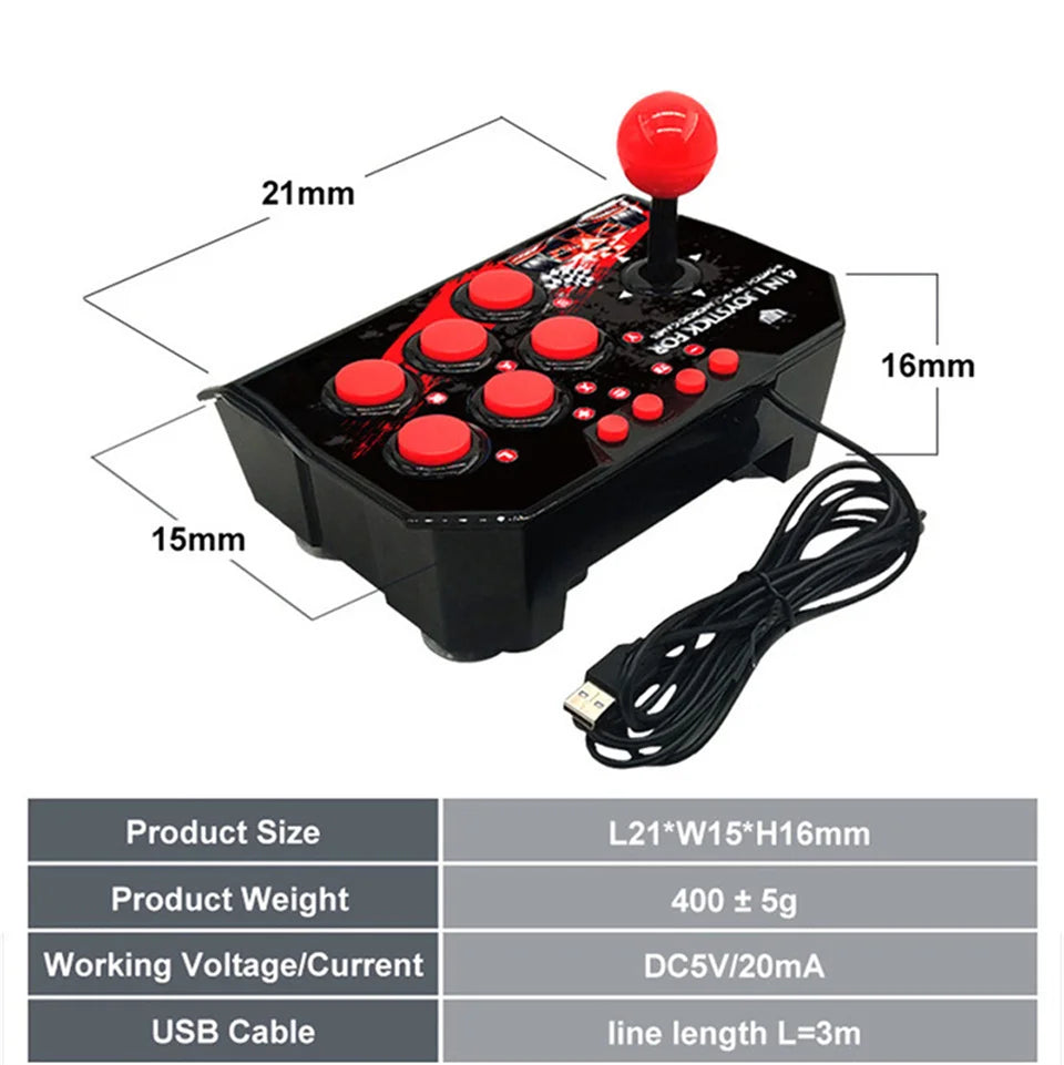 Retro Arcade Station Joystick Controller USB Wired