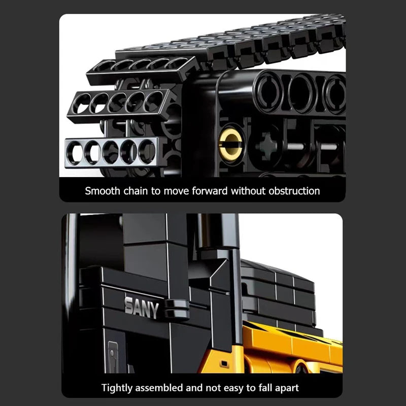Building Blocks Excavator Model 1022pcs City Construction