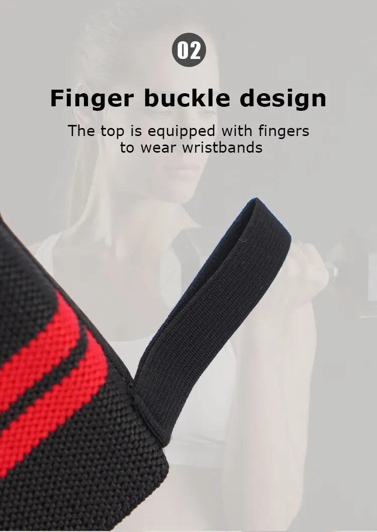 Wrist Straps Adjustable Elastic Powerlifting Support