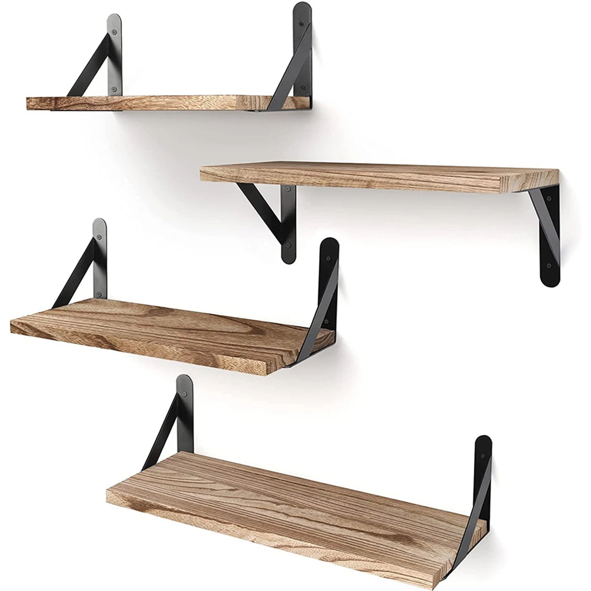 Wall Shelves with Wooden Floating for Living Room