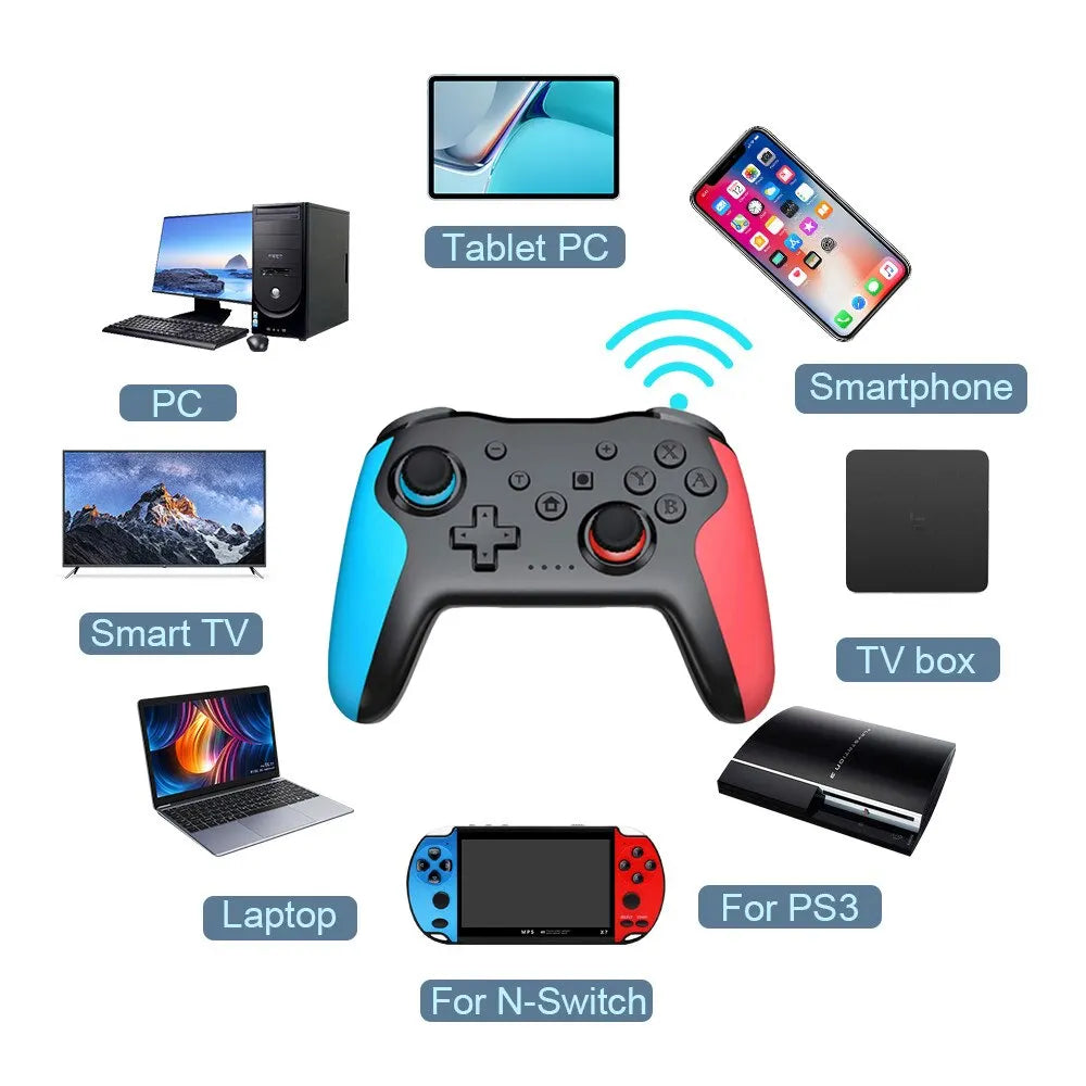 Gamepad Wireless Bluetooth Controller Dual Vibration Joystick