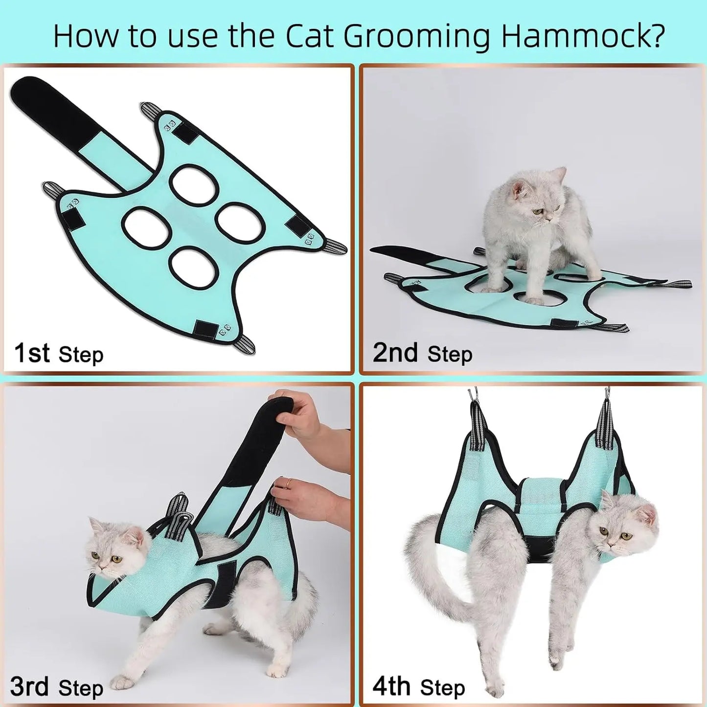 Cat Dog Grooming Hammock Helper Restraint
