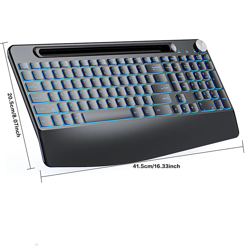 RGB Wireless Rechargeable Keyboard Mouse Combo