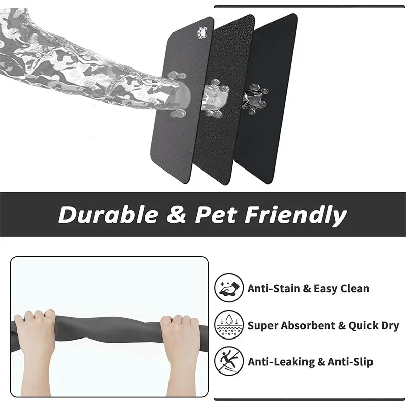 Pet Feeding Mat (Grey)